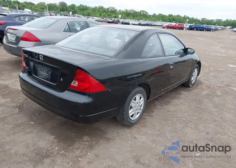 2003 Honda Civic Lx z USA, uszkodzony, nr VIN 1HGEM22573L085387
